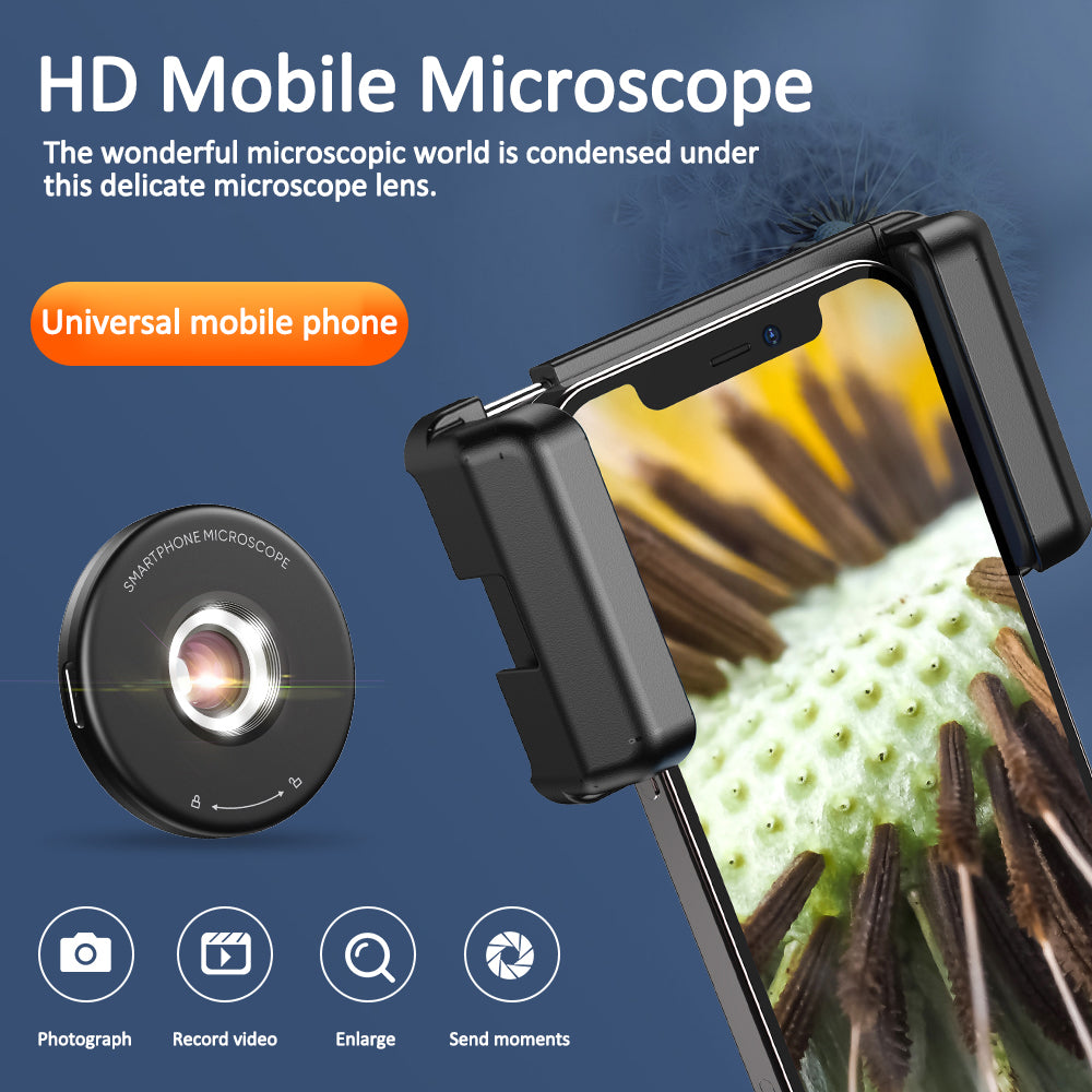 APEXEL MS009 Phone Microscope LED Light Design Microscope Magnifier with Telescopic Cell Phone Clip APEXEL MS009 Phone Microscope LED Light Design Microscope Magnifier with Telescopic Cell Phone Clip